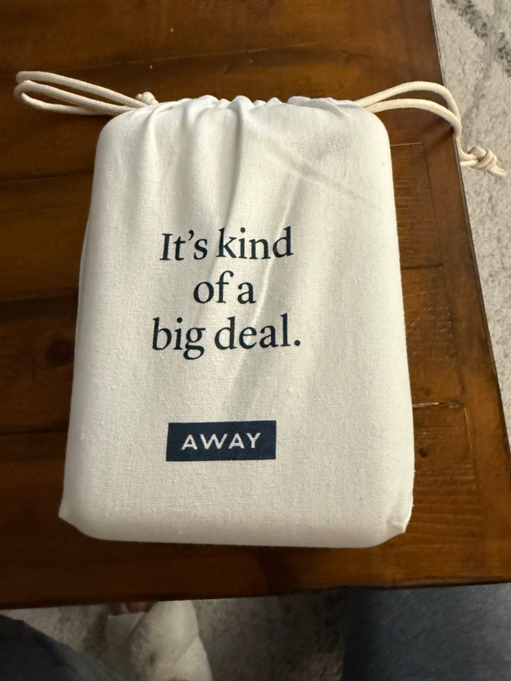 Away White Hard-Shell Tablet Case with Branded Drawstring Pouch - Picture 8 of 8